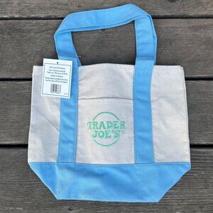 Trader Joe's Mini Light Blue Tote